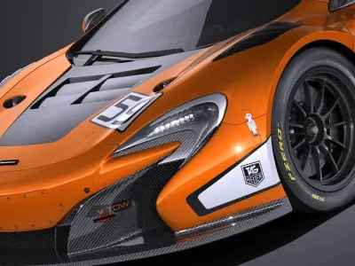 Mclaren 650S GT3 2017 VRAY 3D model