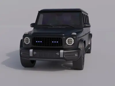 Generic Armored SUV 4 Low-poly 3D model
