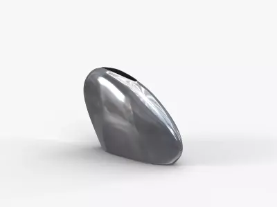 Aluminium Vase S Low-poly 3D model