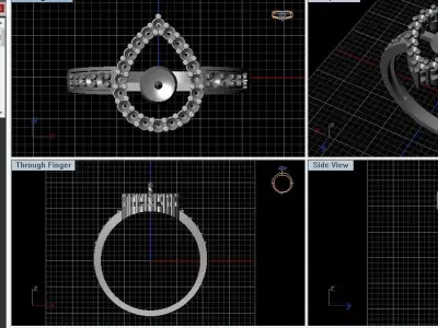 Ring Pearl set 3D print model