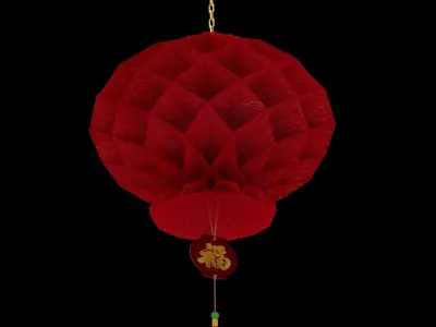 Chinese Honeycomb Lantern 3D model