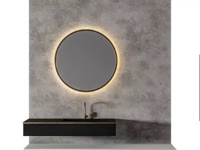 Luxury Bathroom 159 3D model