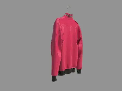 Fashion  Jacket  Red 3D model