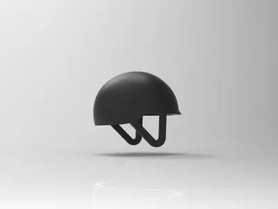 Jockey Helmet - Low Poly 3D print model