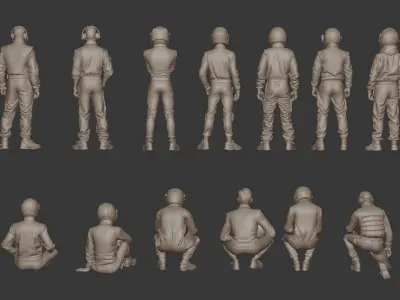 Sport race team figure  3D print model