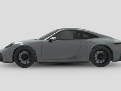 Porsche 911 Carrera GTS 2025 Low-poly 3D model