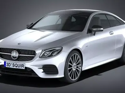 Mercedes E-Class Coupe 2017 3D model