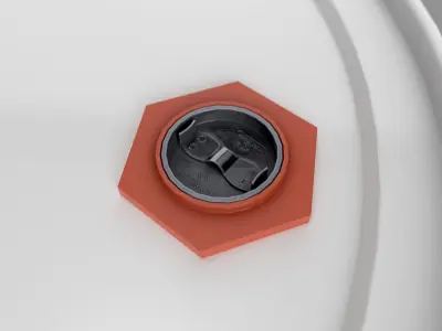 Realistic Orlen Oil Barrel 3D Model Low-poly 3D model