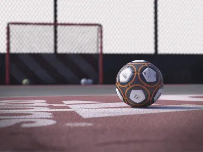 Street football Hq 3D model