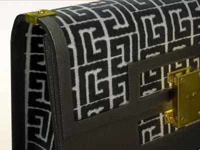 Woman Handbag Balmain Low-poly 3D model