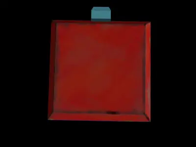  Chest in 3d low poly Low-poly 3D model