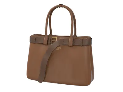 Prada Buckle Bag Low-poly 3D model