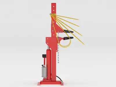 Garage Coil Spring Compressor Restraint System 3D model