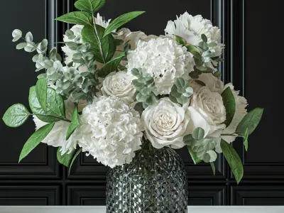 Flower Set 040 3D model