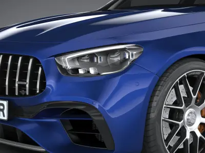 Mercedes E63 Estate AMG 2021 3D model