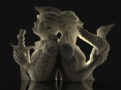 3D Printable Sculpture Pack 3D print model