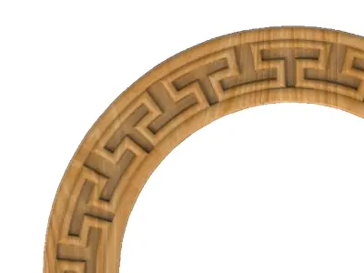 Carved picture frame STL 3D model 26