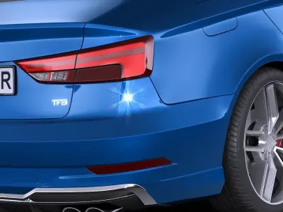 Audi S3 2017 sedan 3D model