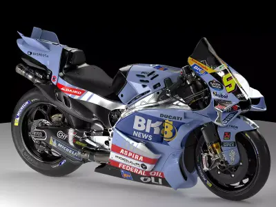 MotoGP Bike FA54 Low-poly 3D model