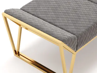Luxxu Prisma Ottoman Luxury Bench 3D model