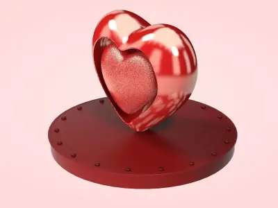 Heart - Home Decor Low-poly 3D model