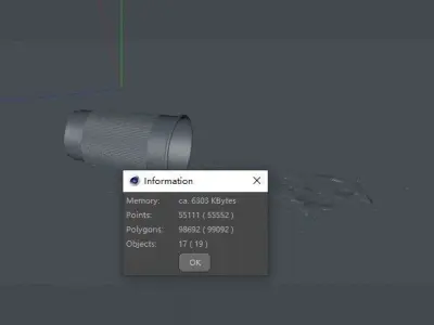 overturned drink 3D model