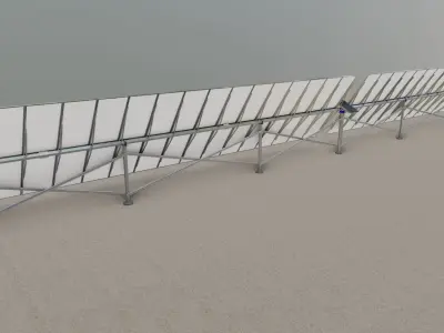 Solar Tracking Systems Type-2 3D model
