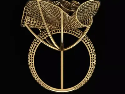  Turkish Ring 3D print model