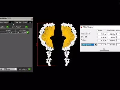 Exclusive Elegant Rings Jewelry Gold Brand 3D print model