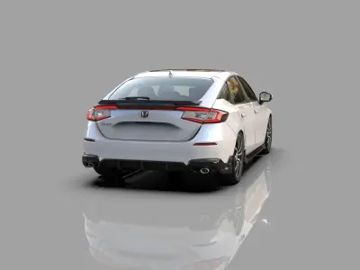 Honda Civic hatchback Mugen bodykit 2022  3D model