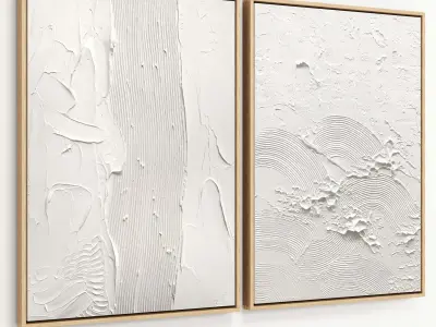 Plaster Two Frame 15 Low-poly 3D model