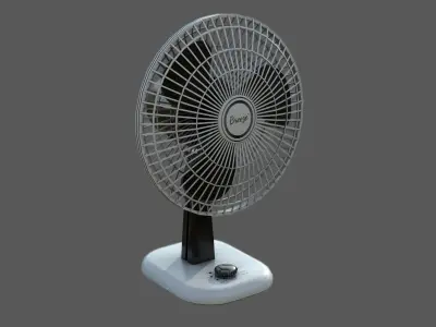 TABLE FAN Low-poly 3D model
