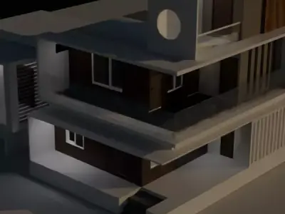 Dream House Low-poly 3D model