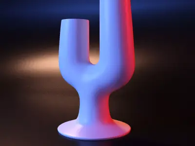Vase cuctus stl 3D print model