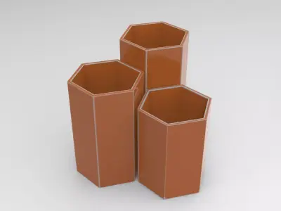 Axo Vase Low-poly 3D model