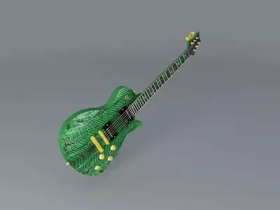 PRS style guitar Free 3D model