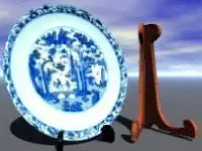 plate rack porcelain plate Free 3D model