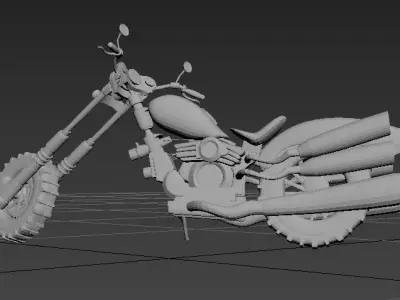  motorcycle locomotive   automobile Harley motorcycle Harley 3D print model