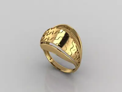 Women Plain Ring Ready STL Models Womens Ring 3d models 3D print model 38