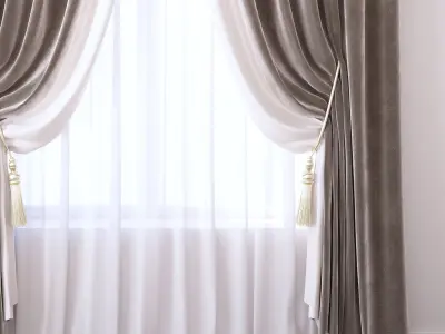 Set 92 Curtains 3D model