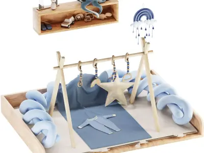 Kids Room Decoration 09 3D model