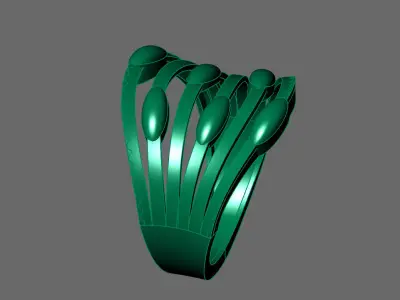 Women Ring Plain Ring Ready STL 3DM Models Womens Rings 3D print model 26