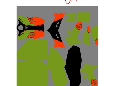 Streetfighter V4 Bike special edition Low-poly 3D model