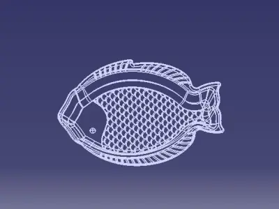 nice fish plate for print and produce 3D model
