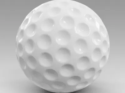 Gold ball Free 3D model