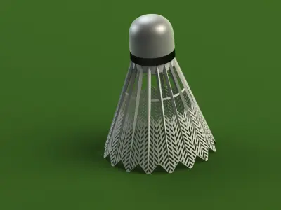 Shuttlecock badminton 3D model