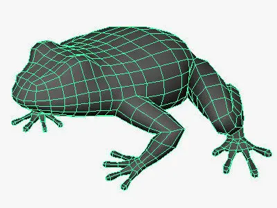 Low Poly Frog Low-poly 3D model