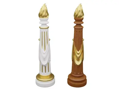 Baluster Stair Post 3D model