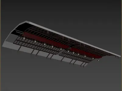 Telhado de Pavilhao 3D model