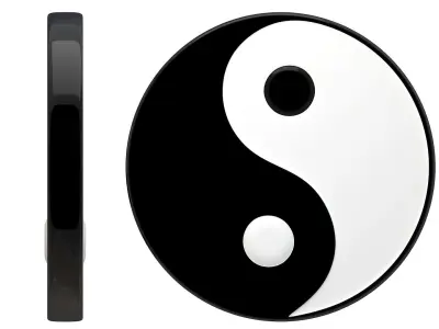 Yin Yang Symbol 3D model
